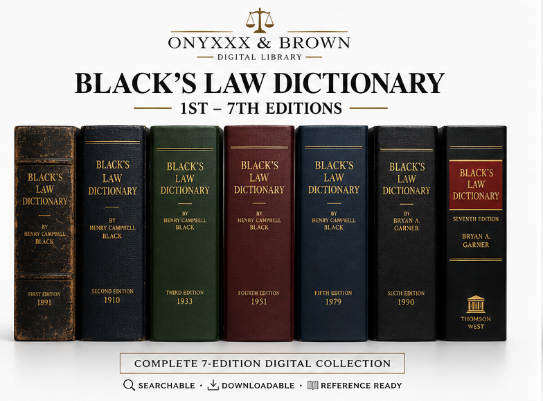 Black Law Dictionary Volumes 1-7